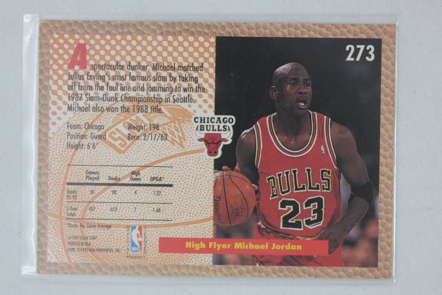 Michael Jordan 1992-93 Fleer - [Base] #273 Slam Dunk