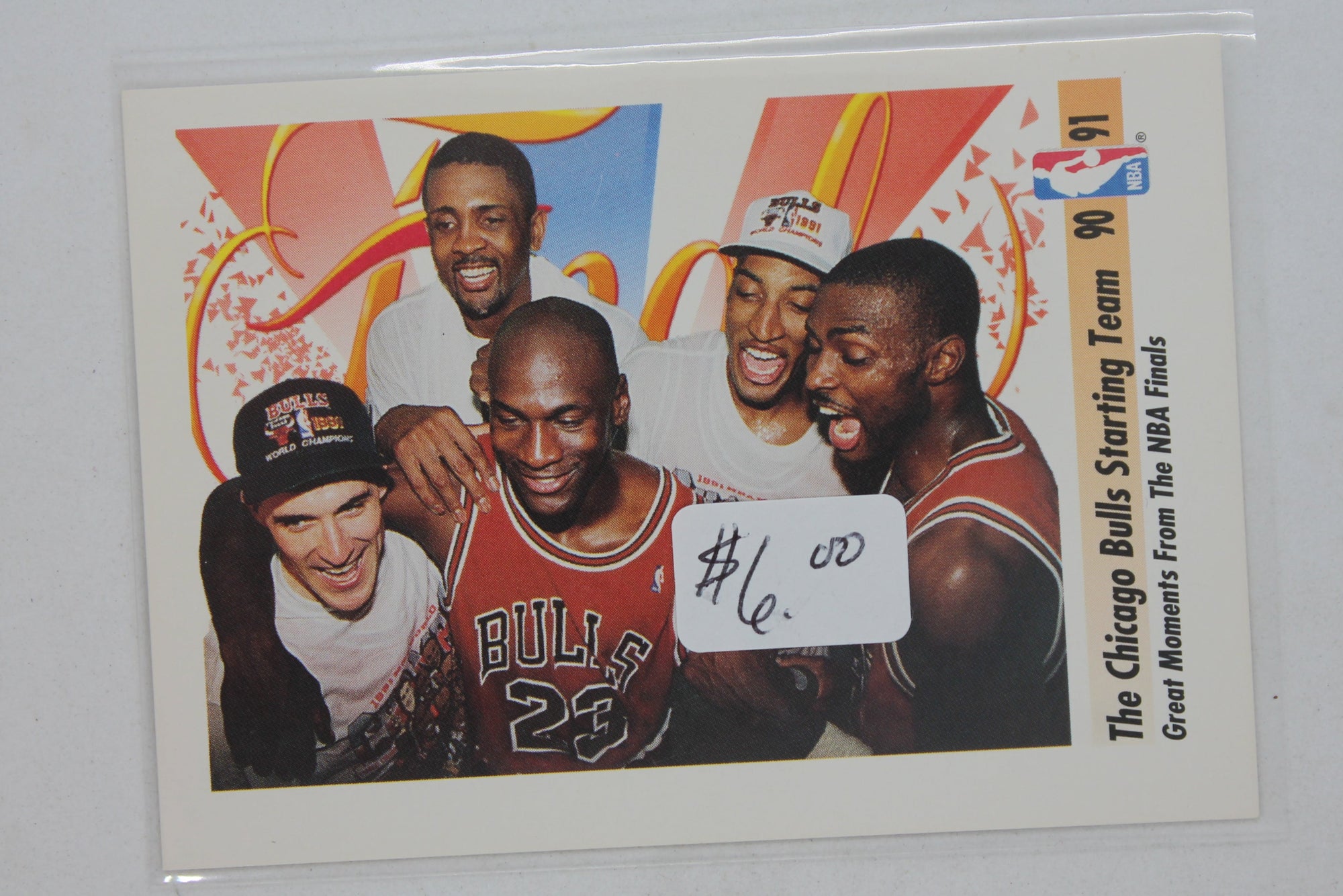 Michael Jordan 1991-92 Skybox - [Base] #337 The Chicago Bulls Starting Team