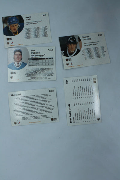 1991-92 Pro Set Hockey Complete Insert Set CC ( CC1 - CC9 ) Gretzky, Roy & Falloon