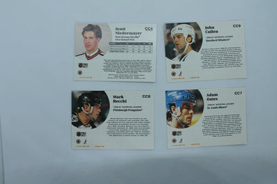 1991-92 Pro Set Hockey Complete Insert Set CC ( CC1 - CC9 ) Gretzky, Roy & Falloon