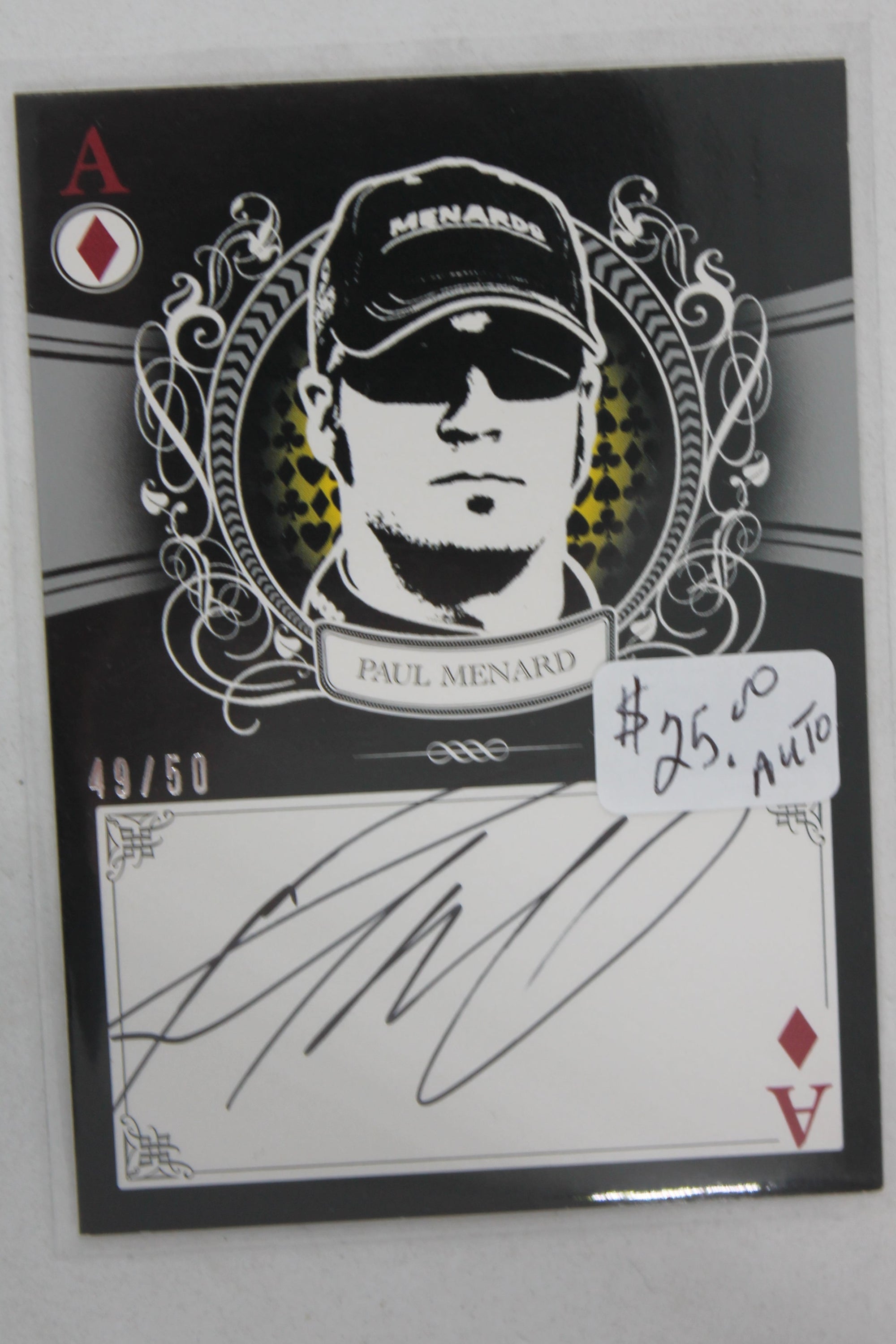 Paul Menard 2009 Wheels Main Event - Mark Autographs - Clubs #_PAME  #49/50