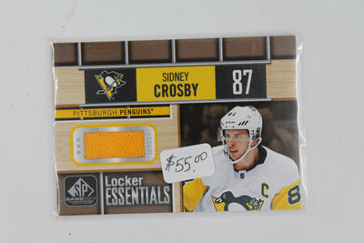 Sidney Crosby 2019-20 Upper Deck SP Game Used - Locker Essentials Jersey Card