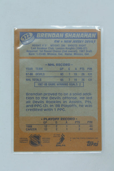 Brendan Shanahan 1988-89 Topps Rookie Card