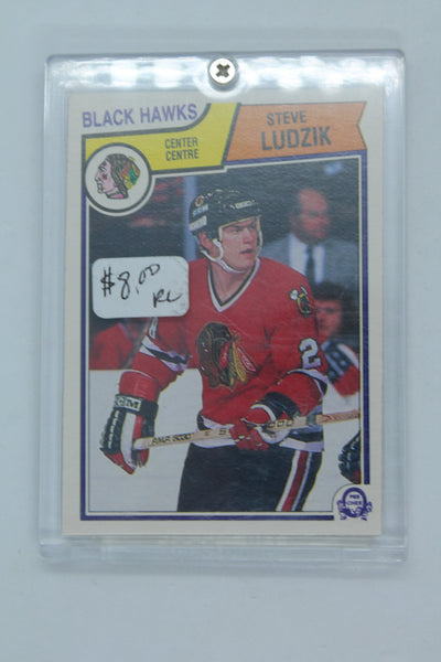 Steve Ludzik 1983-84 O-Pee-Chee Rookie Card - Error Card