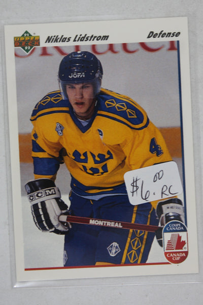 Nicklas Lidstrom  1991-92 Upper Deck Rookie Card