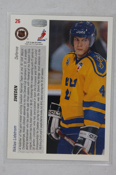Nicklas Lidstrom  1991-92 Upper Deck Rookie Card