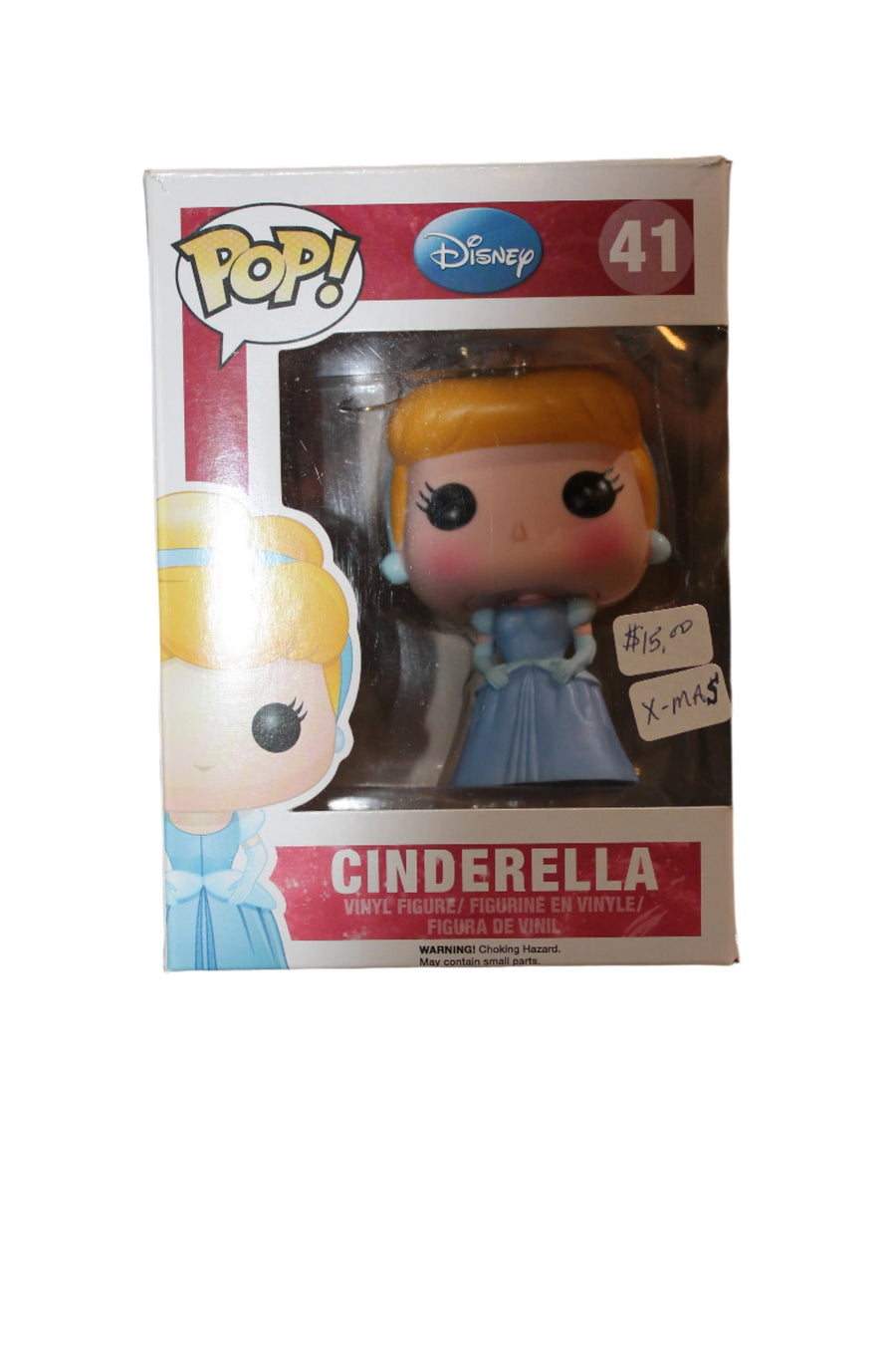 XMAS Funko POP Cinderella #41 Disney Ornament - Damaged Box