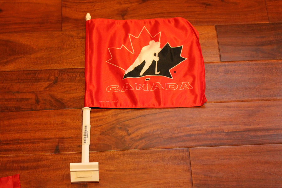 Team Canada Car Flag - Red