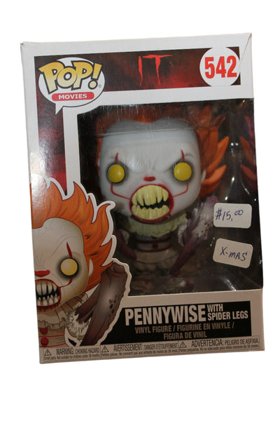 XMAS Funko POP Pennywise (With Spider Legs) #542 IT Ornament - Damaged Box