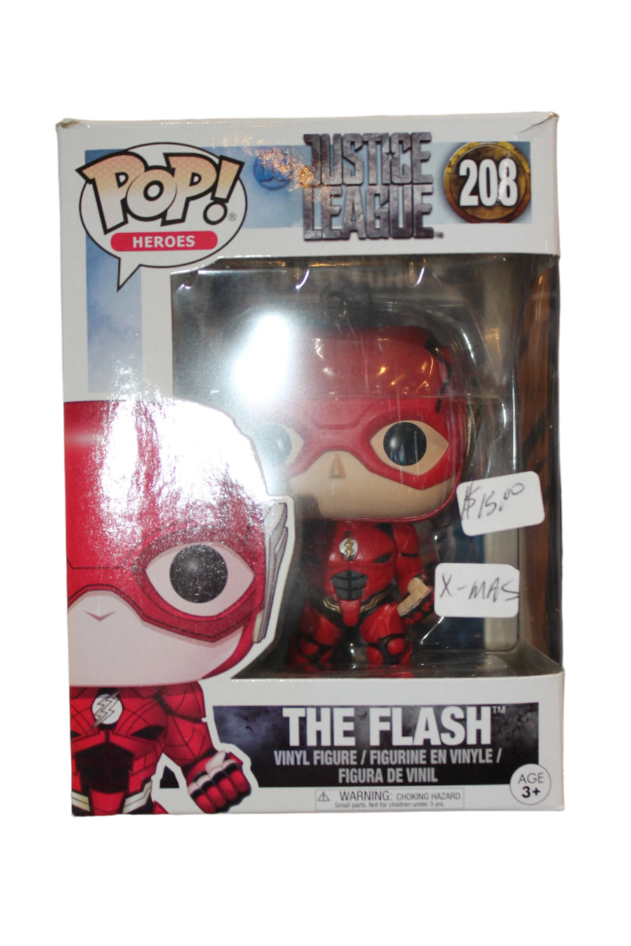 XMAS Funko POP The Flash #208 - Justice League Ornament - Damaged Box