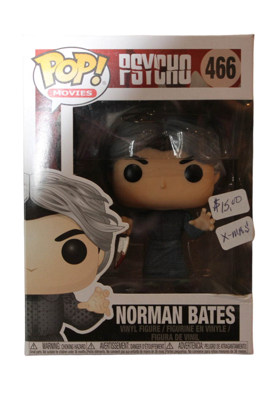 XMAS Ornament Funko POP Norman Bates #466 - Psycho - Box Damage