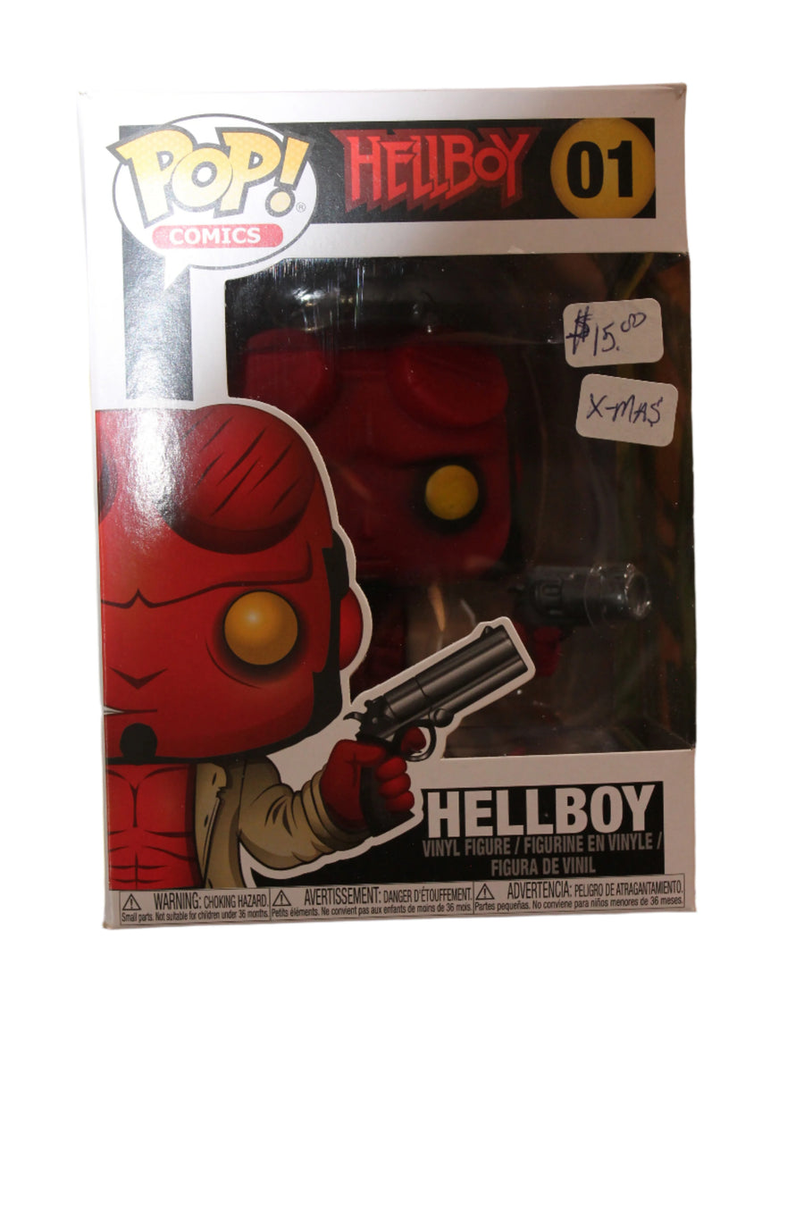 XMAS Funko POP Hellboy #01-POP Comics Ornament - Damaged Box