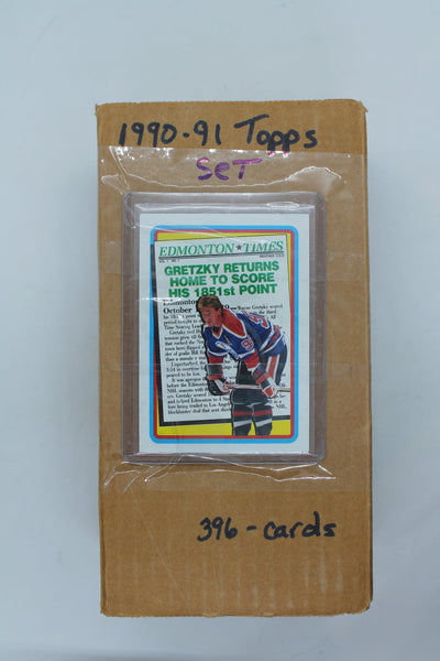 1990-91 Topps Hockey Card Set - 396 Cards