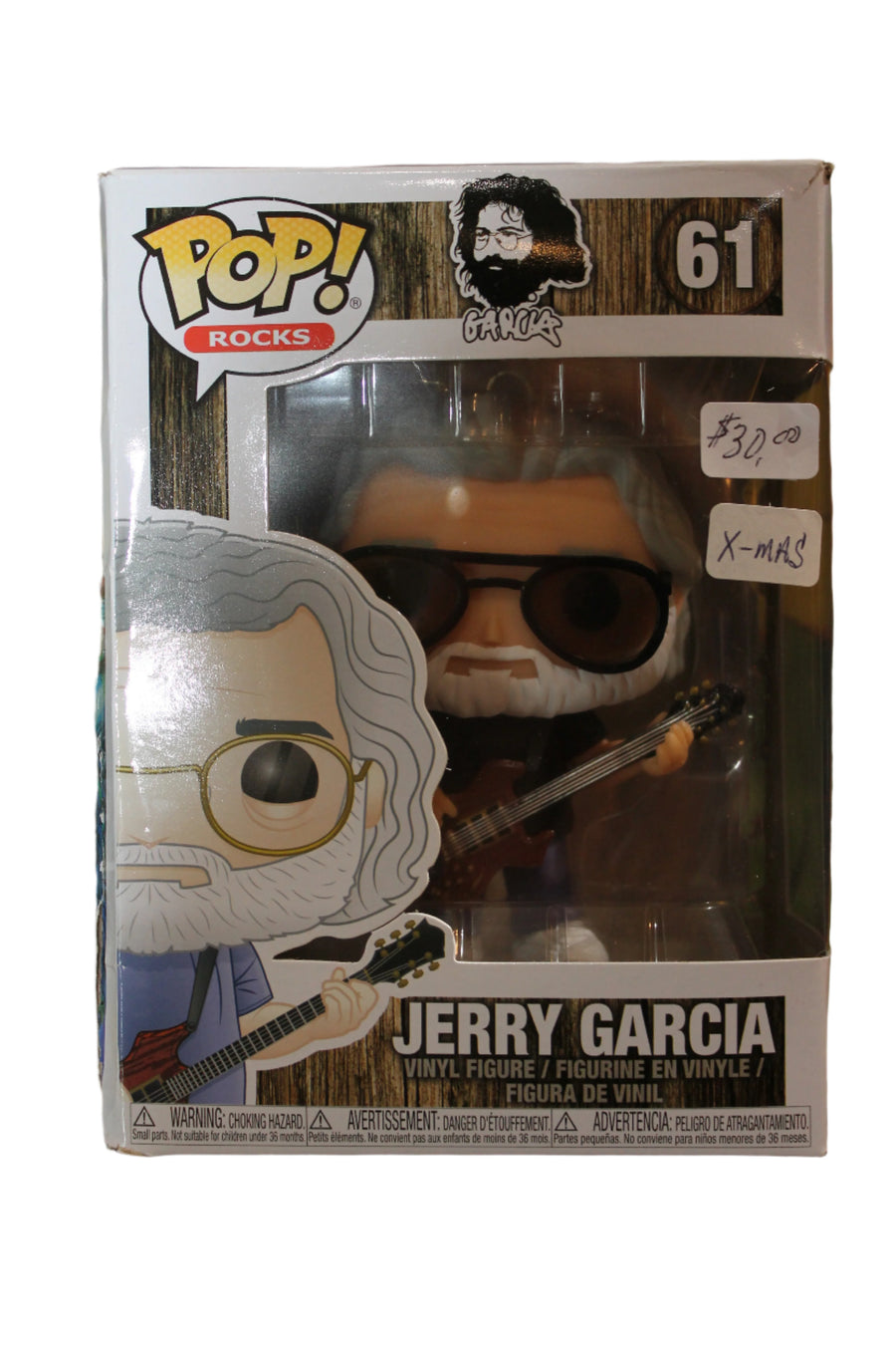 XMAS Funko POP Rocks Jerry Garcia #61 Ornament - Damaged Box