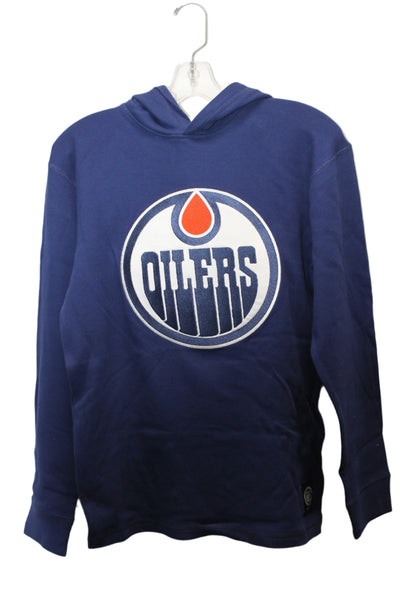 NHL Edmonton Oilers Youth Mitchell & Ness Thermal Hooded Long Sleeve