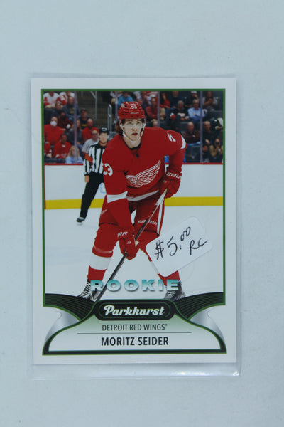 Moritz Seider 2021-22 Upper Deck Parkhurst Rookie Card