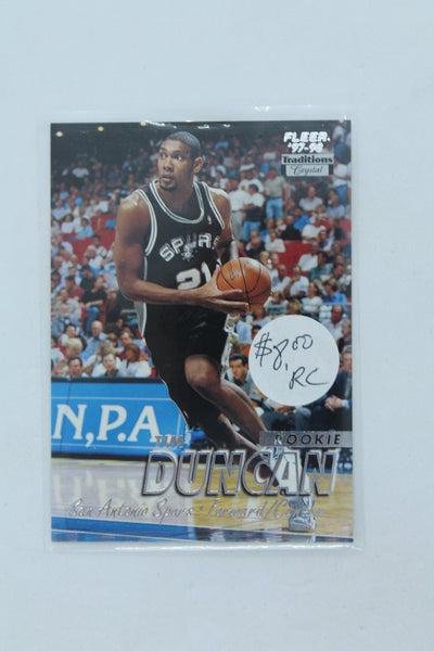 Tim Duncan 1997-98 Fleer Rookie Card