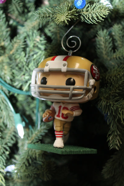 XMAS Funko POP NFL Legends Joe Montana #216 -San Francisco 49ers Ornament - Damaged Box