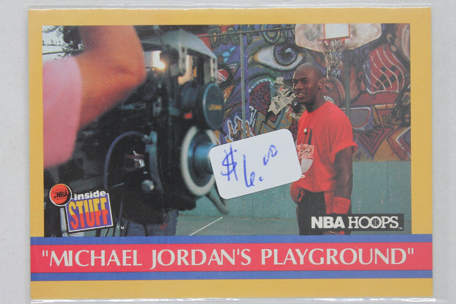 Michael Jordan 1990-91 NBA Hoops - [Base] #382 Inside Stuff