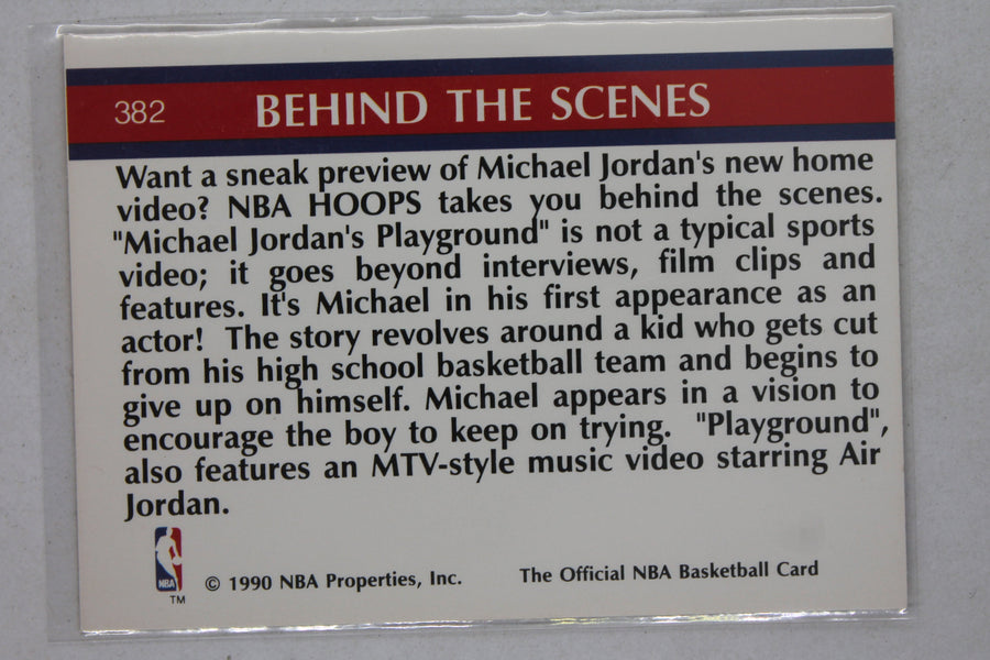 Michael Jordan 1990-91 NBA Hoops - [Base] #382 Inside Stuff