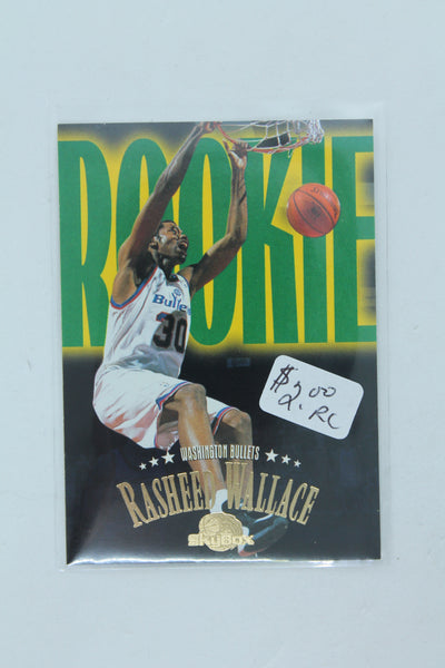 Rasheed Wallace 1995-96 Skybox Premium Rookie Card