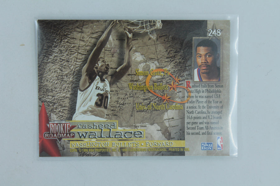 Rasheed Wallace 1995-96 Skybox Premium Rookie Card