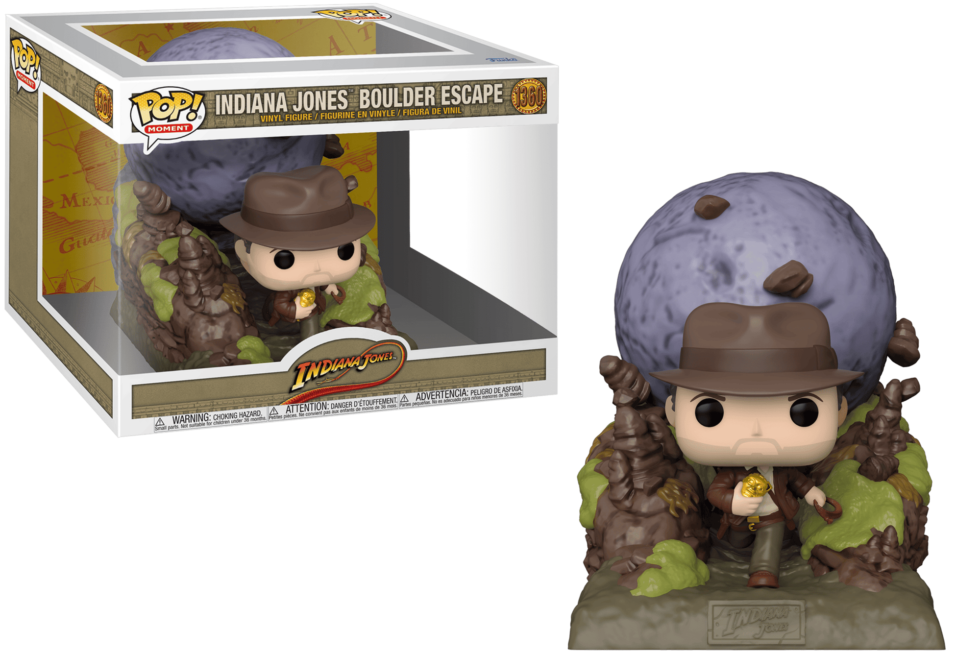 Funko POP Moments Indiana Jones Boulder Scene #1360 Raiders of the Lost Ark