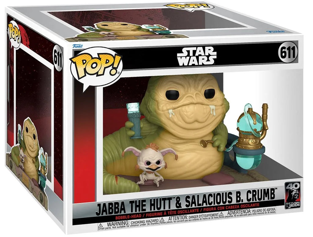 Funko POP Jabba the Hutt & Salacious B. Crumb - Star Wars 40th Anniversary