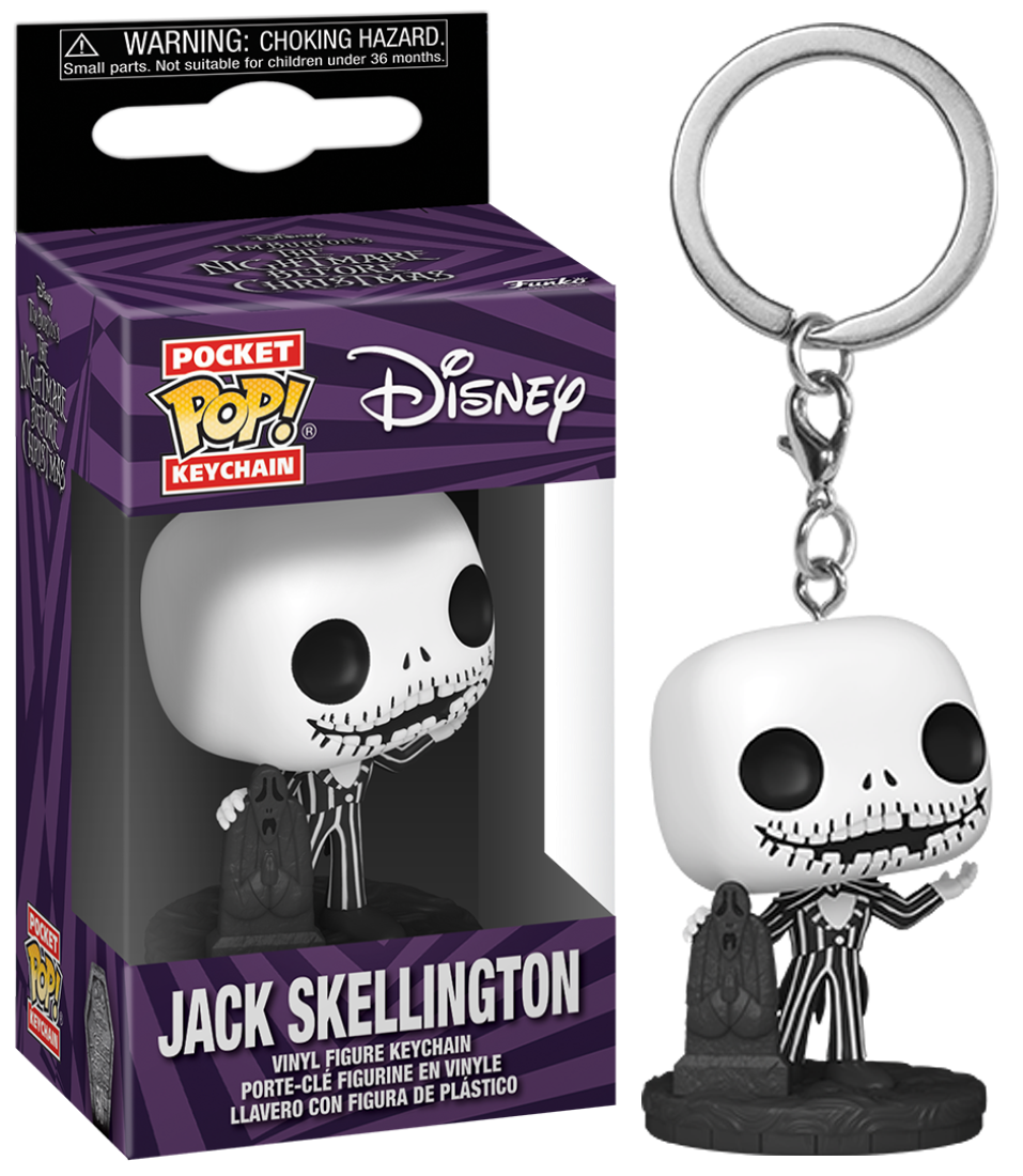 Funko Pocket POP Jack Skellington Keychain - Disney Nightmare Before Christmas -30th