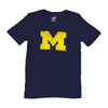 NCAA Michigan Wolverines Faded Logo Youth Tee T-Shirt