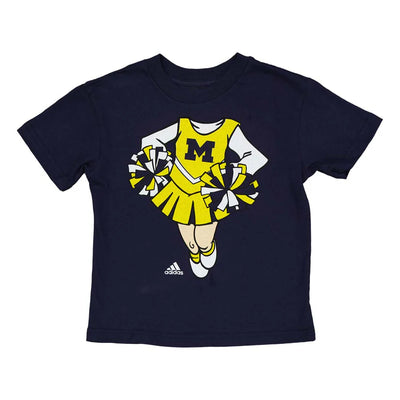 NCAA adidas Michigan Wolverines Cheerleader Kids T-Shirt