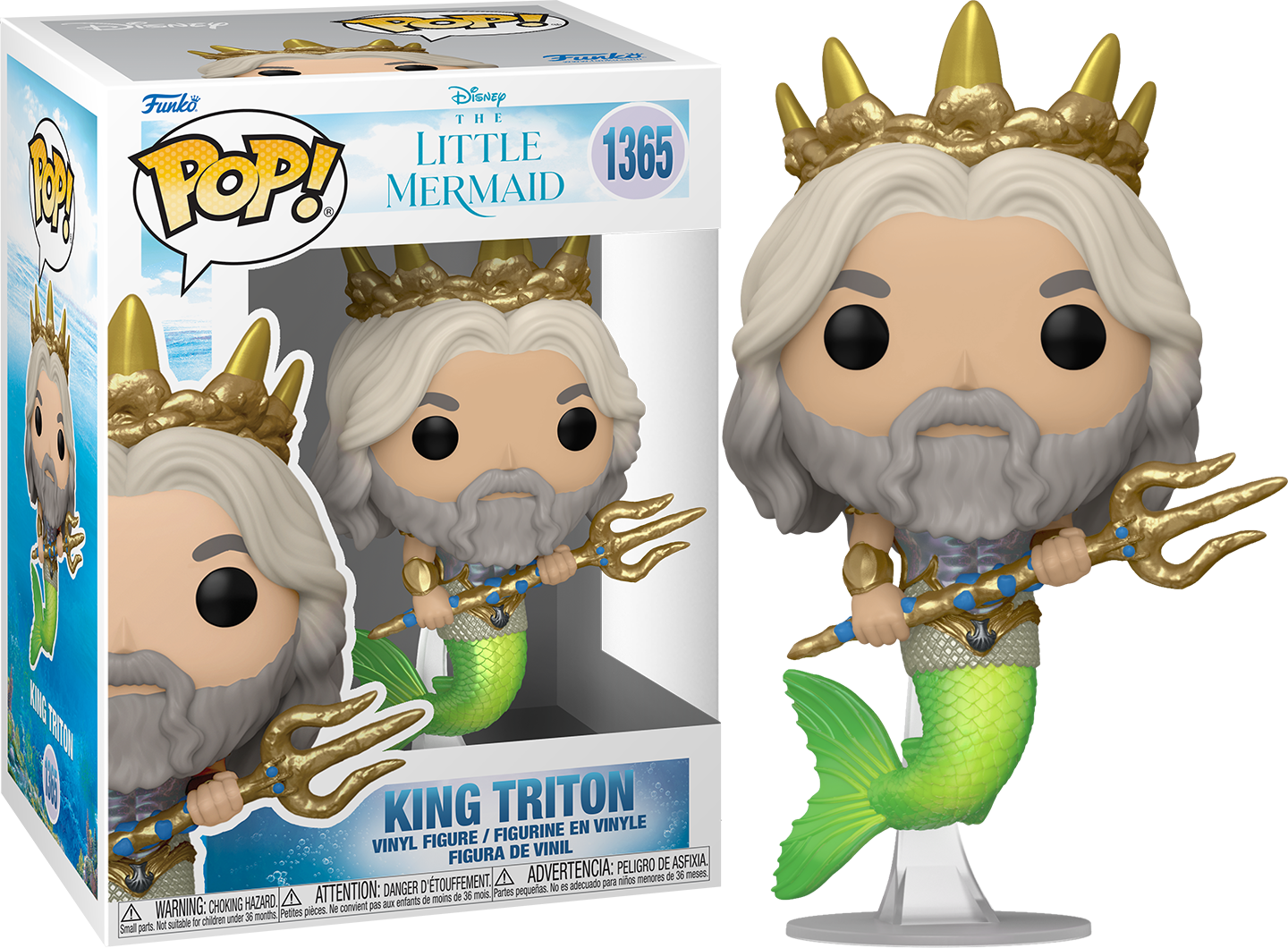 Funko POP King Triton #1365 Disney The Little Mermaid 2023
