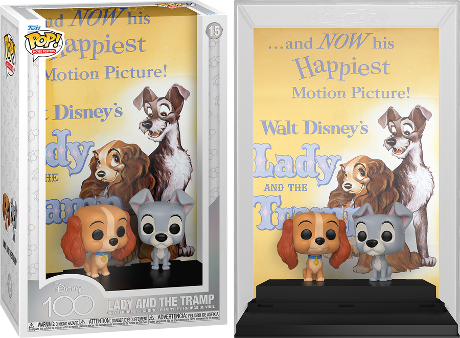 Funko POP Movie Poster Lady and the Tramp #15 -Disney 100 Years