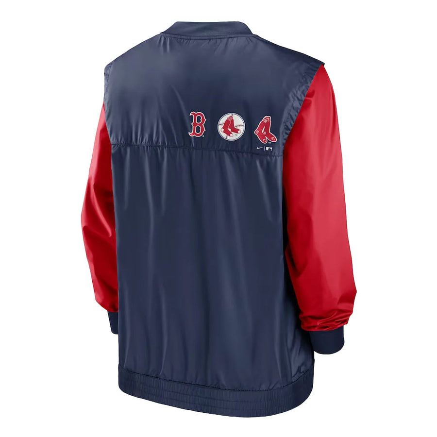 Nike - Men's Boston Red Sox Rewind Warmup V-Neck Pullover Jacket - XXLarge
