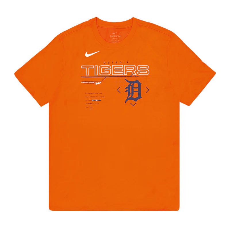 MLB Detroit Tigers Men's Nike Dri-Fit Training T-Shirt (Orange)