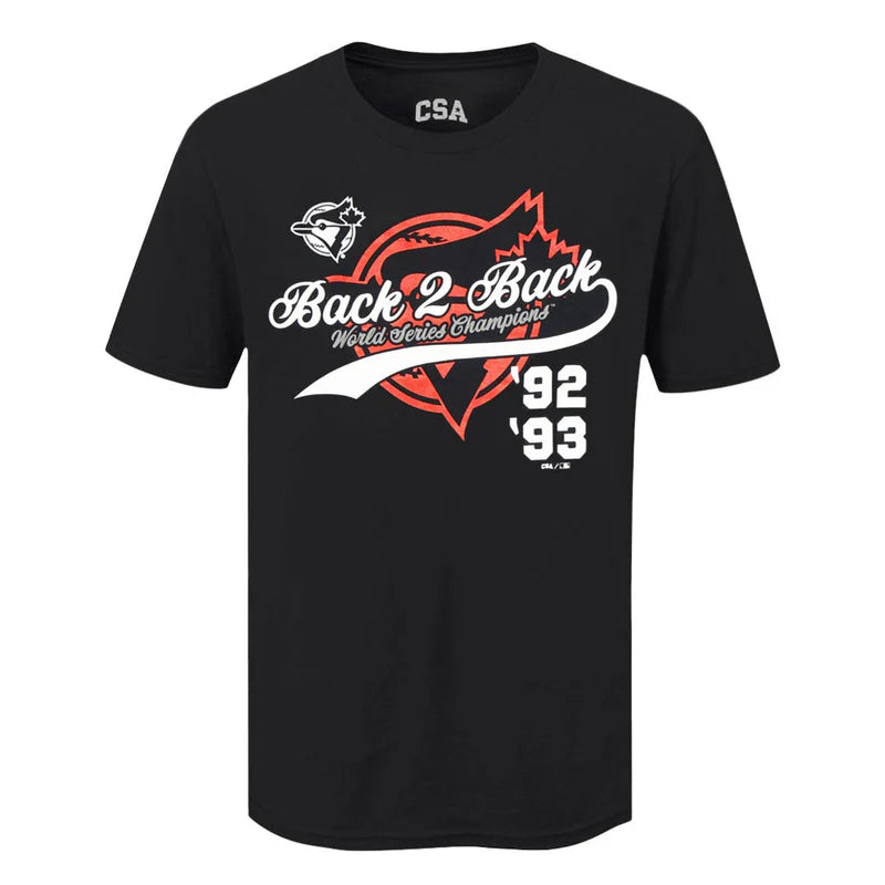 MLB - Men's Toronto Blue Jays Back 2 Back World Series Champions T-Shirt