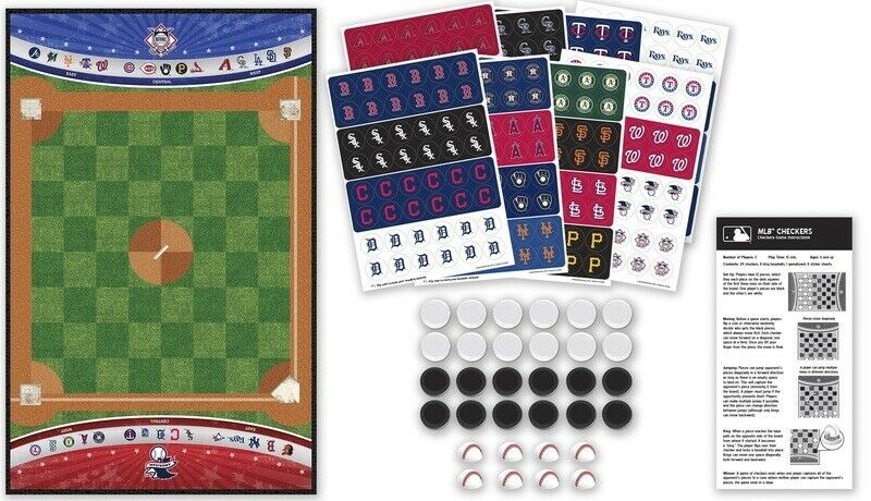 MLB Checkers Game Set (select your team)