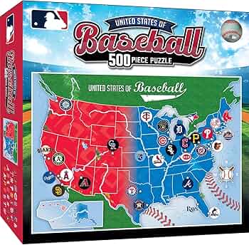 MLB Baseball Map Puzzle -500 pieces