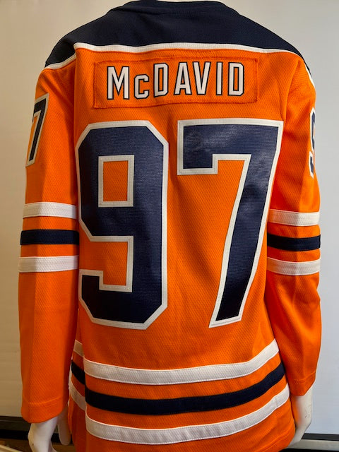 NHL Women's Edmonton Oilers "McDavid" Fanatics Breakaway Home Jersey (online only)