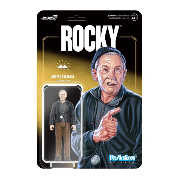 Mickey Goldmill - Rocky 3.75” Action Figure  - Super7 Reaction