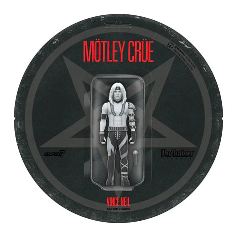 Motley Crue Vince Neil -Shout at the Devil (Black & White) Super7 Reaction