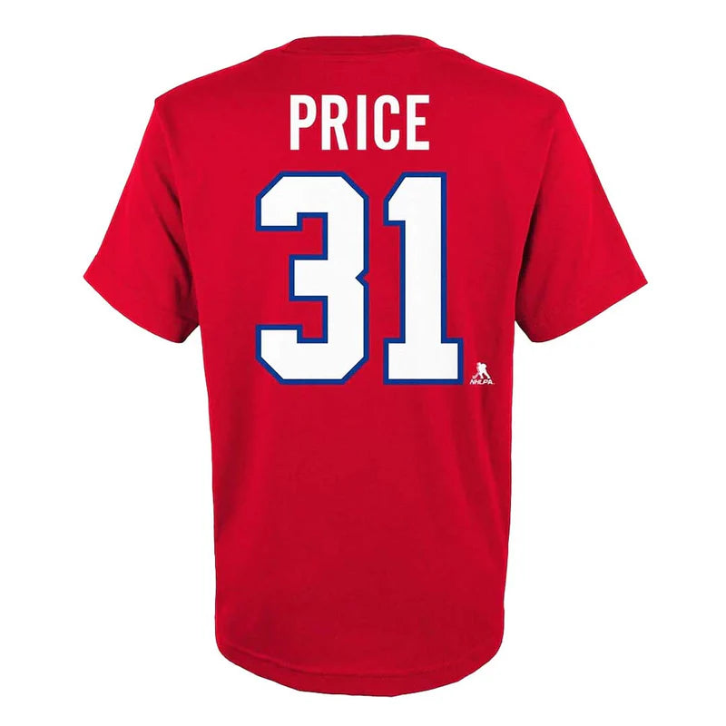 NHL Montreal Canadiens Youth  "Carey Price" #31 Player Tee (red)