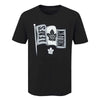 NHL - Men's Toronto Maple Leafs Flag T-Shirt - Black