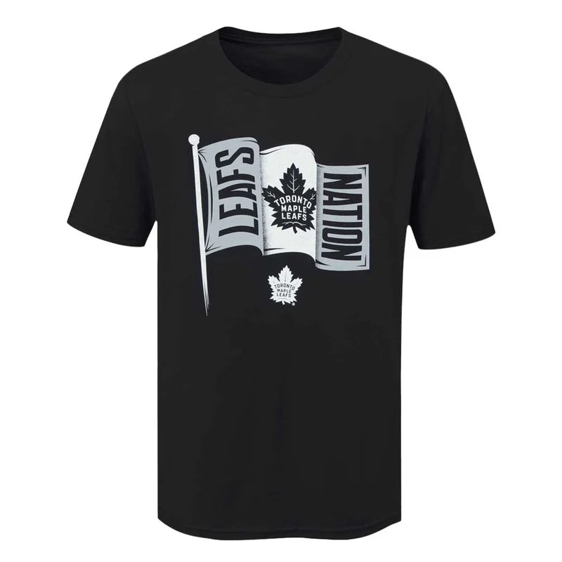 NHL - Men's Toronto Maple Leafs Flag T-Shirt - Black
