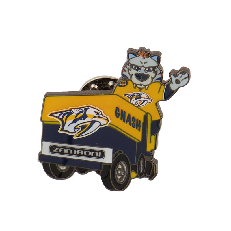 NHL - Nashville Predators Mascot "Gnash" Zamboni Pin