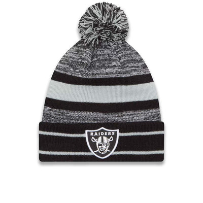 NFL Las Vegas Raiders New Era Cuff Pom Knit