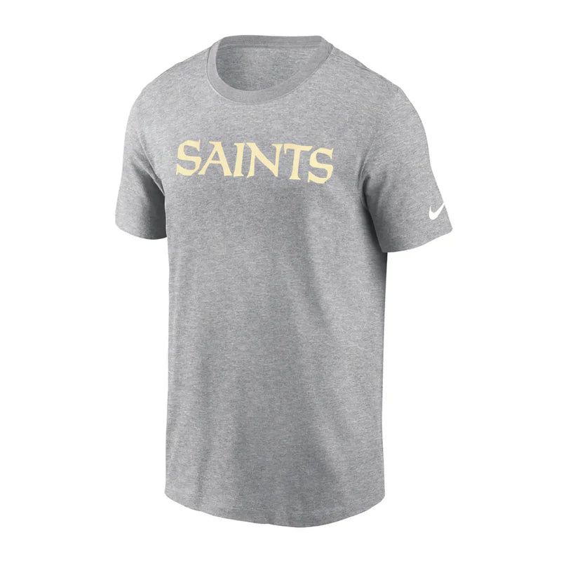 NFL Nike - Men's New Orleans Saints Wordmark Short Sleeve Cotton T-Shirt
