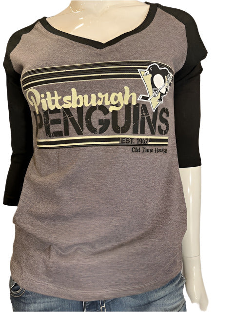 NHL Pittsburgh Penguins Women's OTH 3/4 Sleeve Tee (online only)