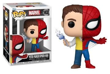 Funko POP Split Peter Parker / Spider-Man #1432 Marvel