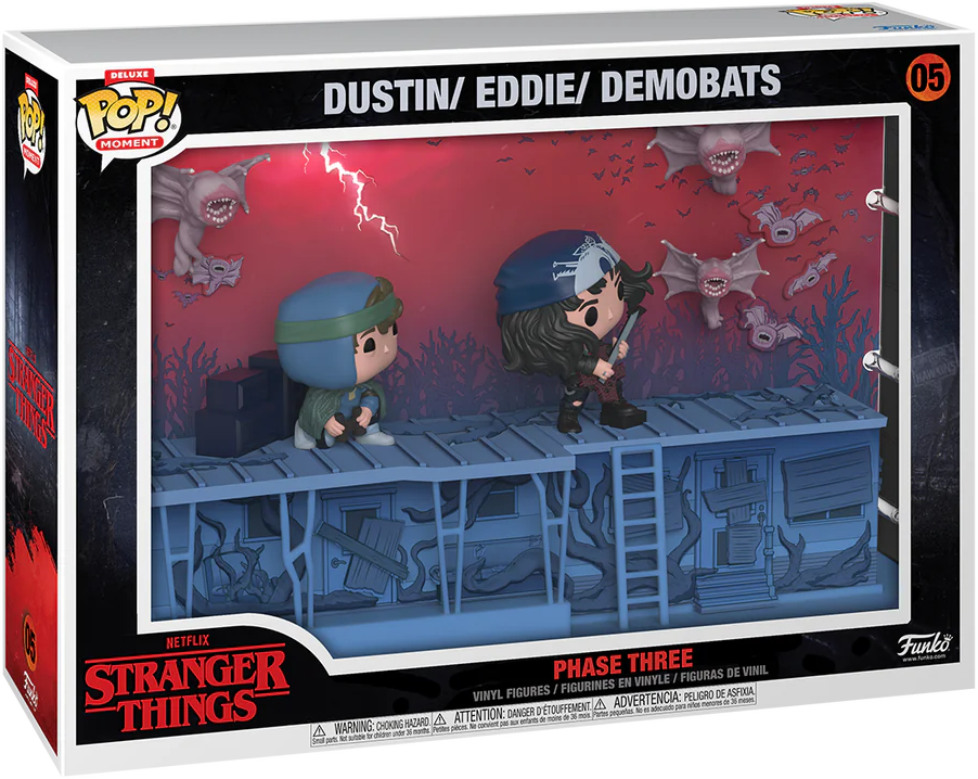 Funko POP Deluxe Moment Phase Three (Dustin/ Eddie/ Demobats) - Stranger Things
